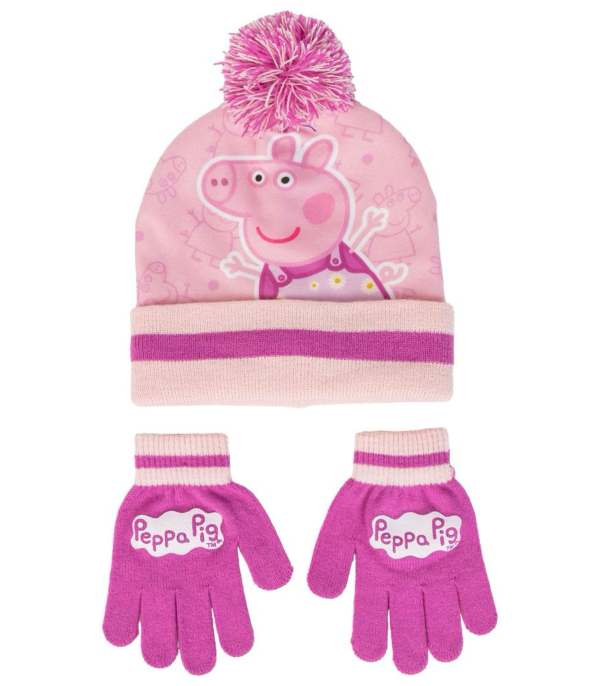 ДЕТСКА ЗИМНА ШАПКА С РЪКАВИЦИ PEPPA PIG Cerda