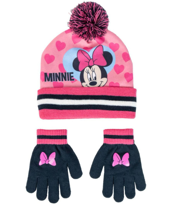 ДЕТСКА ЗИМНА ШАПКА С РЪКАВИЦИ MINNIE Cerda