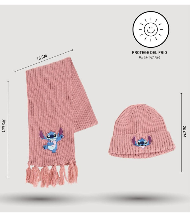 ДЕТСКА ШАПКА С ШАЛ STITCH Cerda