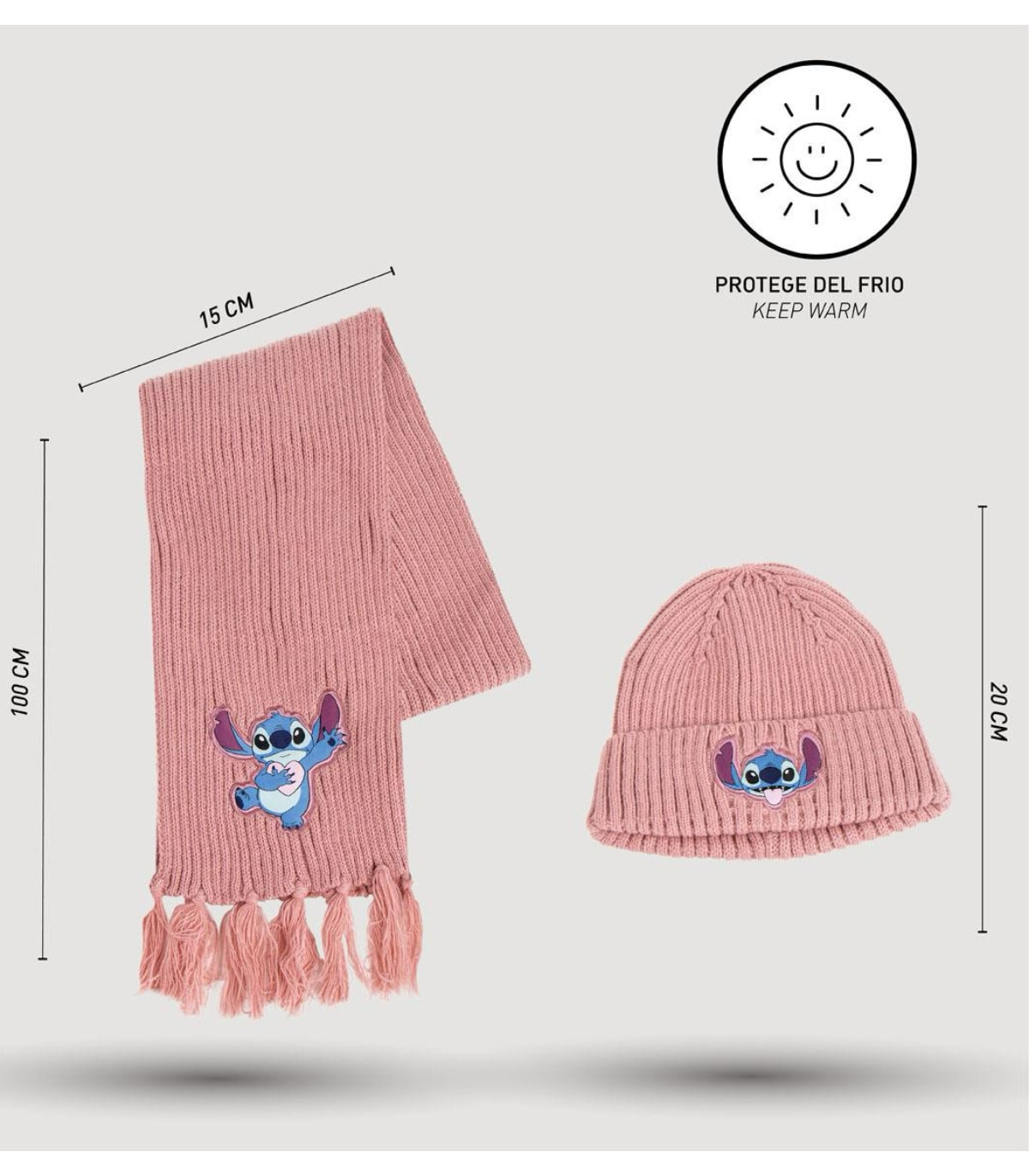 ДЕТСКА ШАПКА С ШАЛ STITCH Cerda