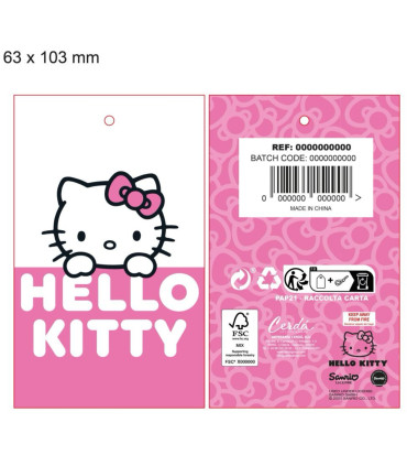 ДЕТСКА ЗИМНА ШАПКА HELLO KITTY БЯЛА С РОЗОВА ПАНДЕЛКА Cerda