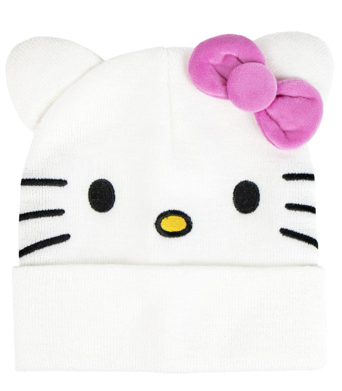 ДЕТСКА ЗИМНА ШАПКА HELLO KITTY БЯЛА С РОЗОВА ПАНДЕЛКА Cerda