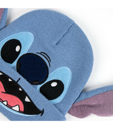 ДЕТСКА ШАПКА С УШИ STITCH + РЪКАВИЦИ Cerda