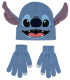 ДЕТСКА ШАПКА С УШИ STITCH + РЪКАВИЦИ Cerda