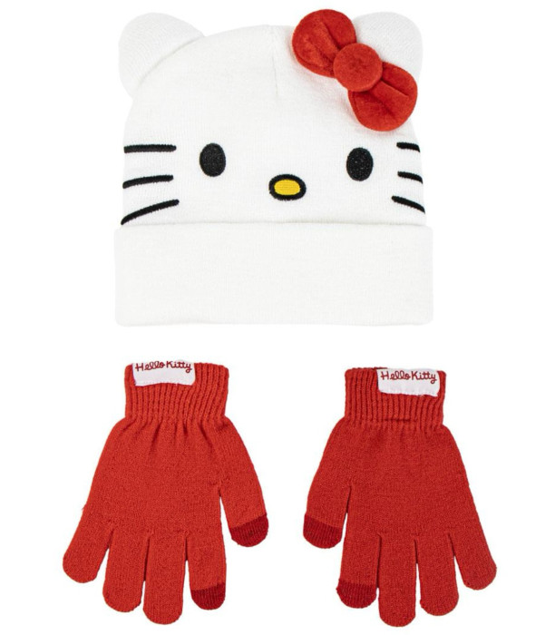 ДЕТСКА ШАПКА С РЪКАВИЦИ HELLO KITTY Cerda