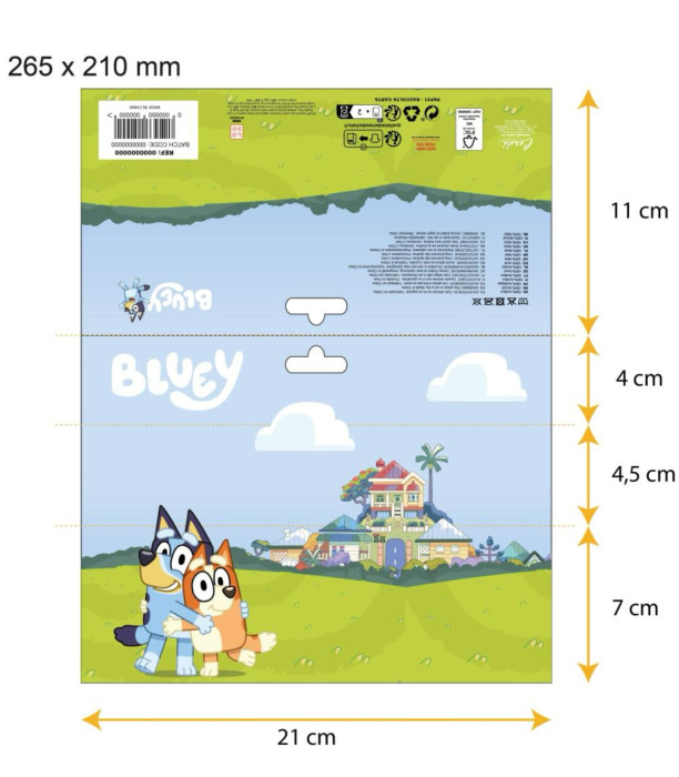 ДЕТСКА ШАПКА С ШАЛ И РЪКАВИЦИ BLUEY Cerda
