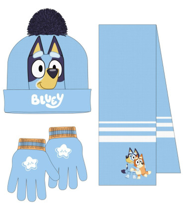ДЕТСКА ШАПКА С ШАЛ И РЪКАВИЦИ BLUEY Cerda