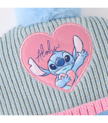 ДЕТСКА ШАПКА С ШАЛ И РЪКАВИЦИ STITCH МОМИЧЕ Cerda