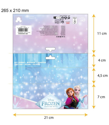 ДЕТСКА ШАПКА С ШАЛ И РЪКАВИЦИ FROZEN Cerda