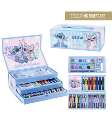 ТРИЕТАЖЕН КУФАР ЗА РИСУВАНЕ STITCH Cerda