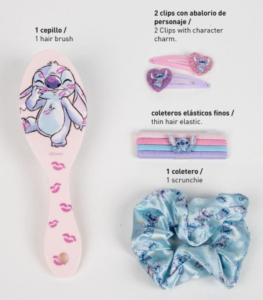 ЧЕТКА С АКСЕСОАРИ ЗА КОСА STITCH Cerda