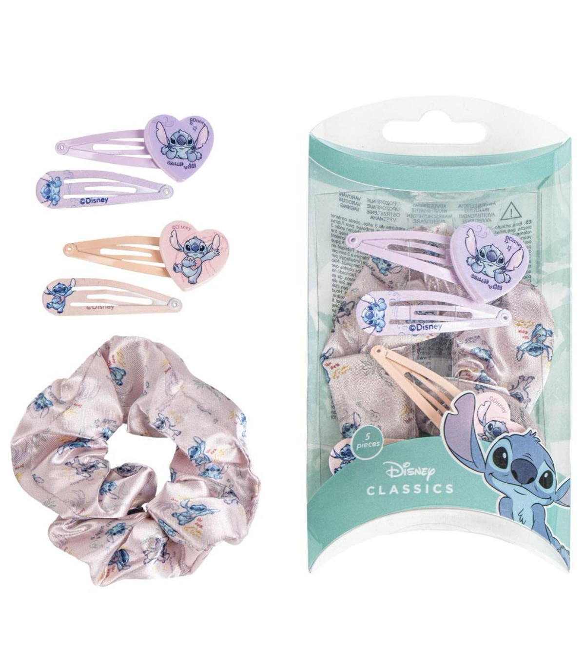 ФИБИ И ЛАСТИЦИ ЗА КОСА 5 БР. В БЛИСТЕР STITCH Cerda
