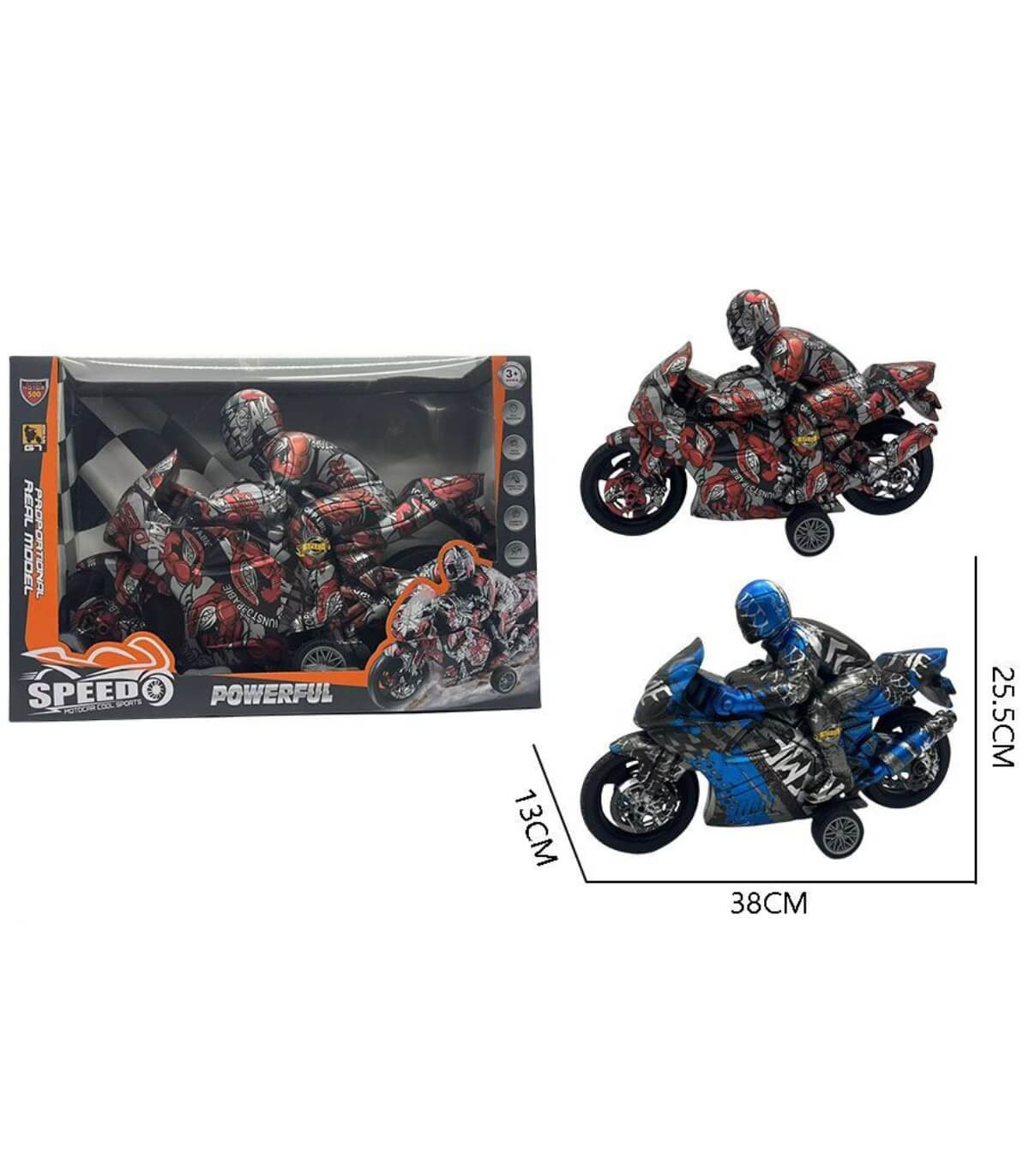 ДЕТСКИ ГОЛЯМ ИНЕРЦИОНЕН МОТОР С МОТОРИСТ В КУТИЯ Armtoys