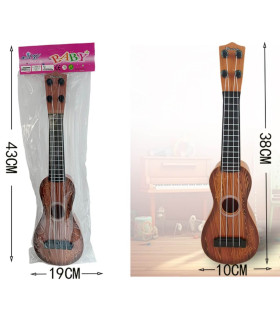 ДЕТСКА КАФЯВА КИТАРА 38 СМ В ПЛИК Armtoys