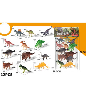 КОМПЛЕКТ ДИНОЗАВРИ 12 БР. В ПЛИК Armtoys