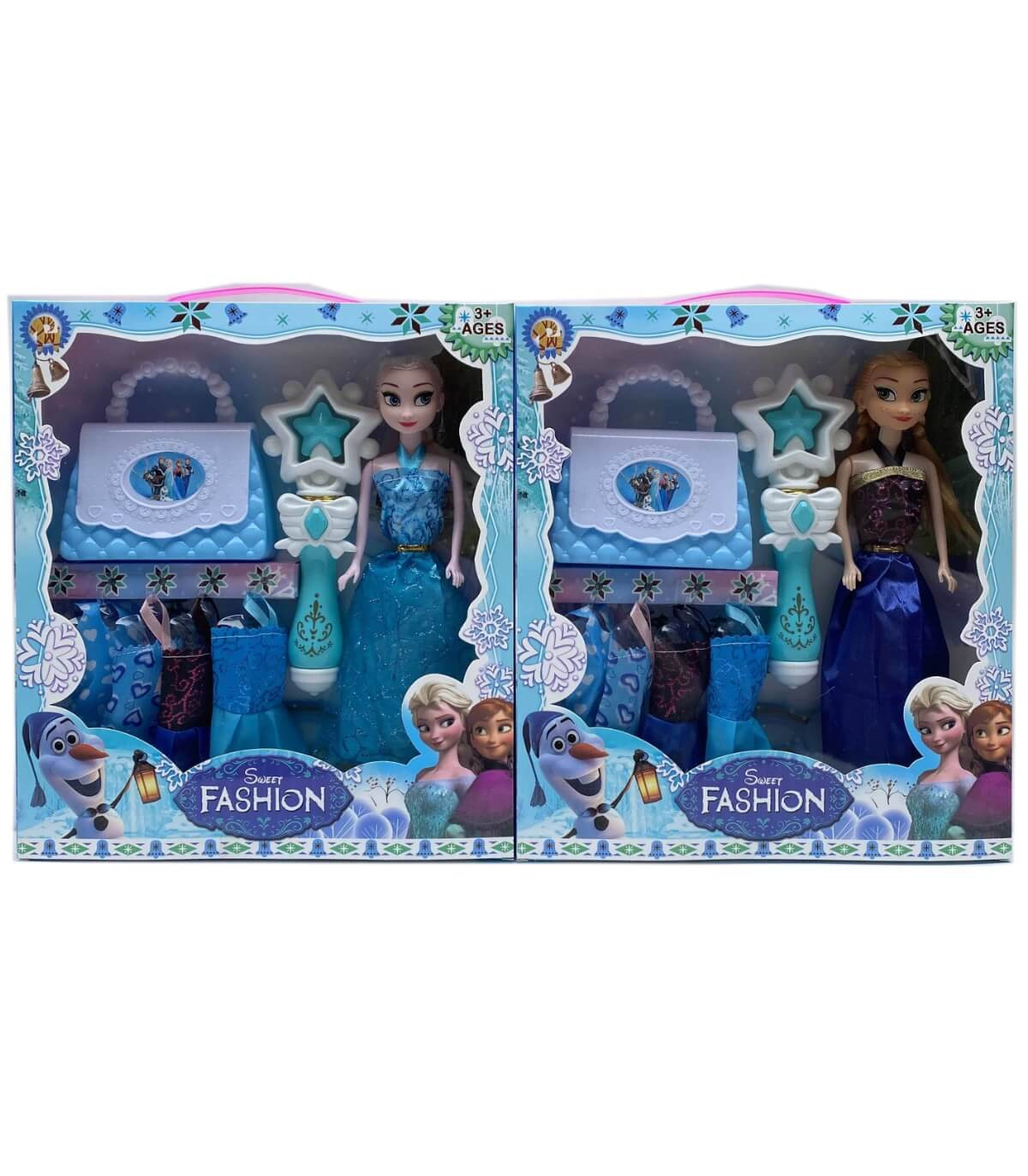 КУКЛА ЛЕДЕНО ЦАРСТВО С ЖЕЗЪЛ И ЧАНТА 2 ВИДА Armtoys