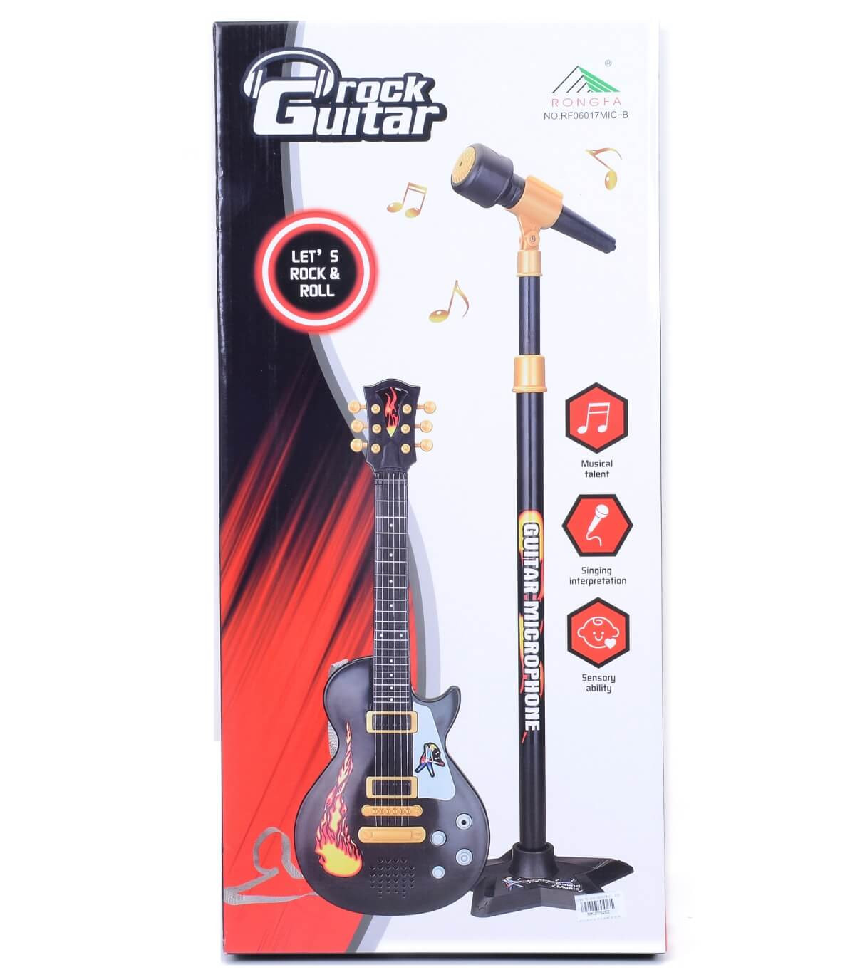 ДЕТСКА РОК КИТАРА С МИКРОФОН НА СТОЙКА Armtoys