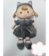 ПАРЦАЛЕНА КУКЛА 45 СМ СИВА РОКЛЯ Armtoys