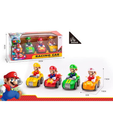 ДЕТСКИ КОЛИЧКИ 4 БР. СУПЕР МАРИО В КУТИЯ Armtoys