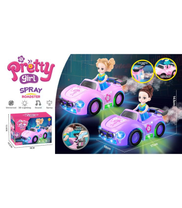 ДЕТСКА КОЛА НА БАТЕРИИ С ПУШЕК И КУКЛА Armtoys