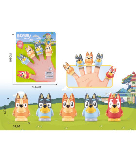 ГУМЕНИ ФИГУРИ ЗА ПРЪСТИ 5 БР. БЛУИ Armtoys