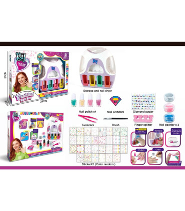 ДЕТСКИ КОМПЛЕКТ ЗА МАНИКЮР С ЛАМПА НА БАТЕРИИ Armtoys