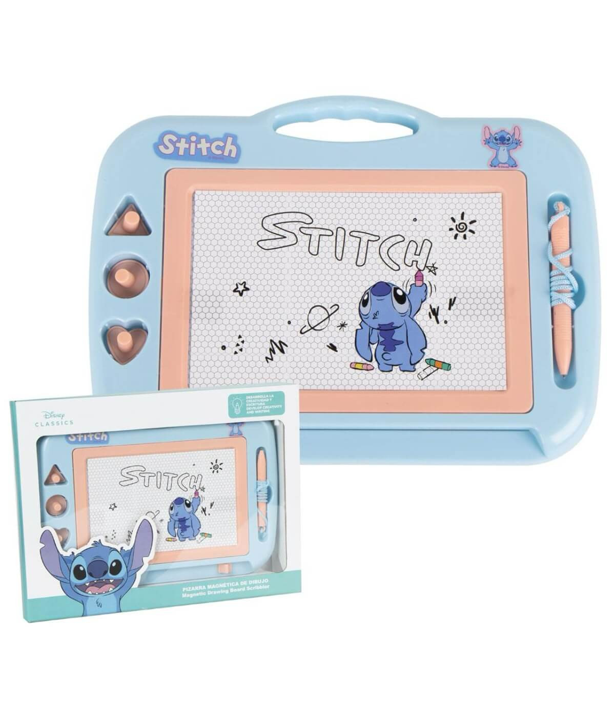 МАГНИТНА ДЪСКА ЗА РИСУВАНЕ И ПИСАНЕ В КУТИЯ STITCH Cerda