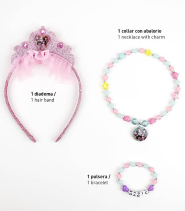 ДИАДЕМА ЗА КОСА С КОЛИЕ И ГРИВНА PRINCESS Cerda
