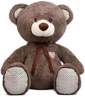 copy of ПЛЮШЕНО МЕЧЕ С ПАНДЕЛКА 32 СМ БЕЖОВО/БЯЛО Amek toys