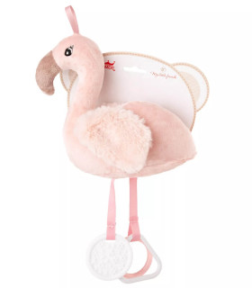 ПЛЮШЕНА БЕБЕШКА ИГРАЧКА ФЛАМИНГО 32 СМ КОРАЛ/РОЗОВ Amek toys