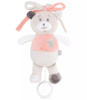 ПЛЮШЕНА БЕБЕШКА ЛАТЕРНА МЕЧЕ 21 СМ СИН/РОЗОВ Amek toys
