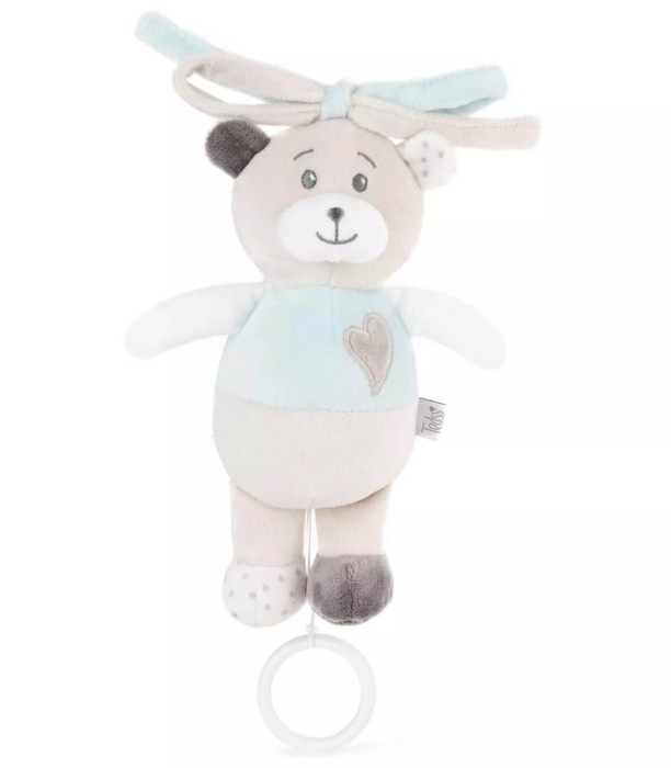 ПЛЮШЕНА БЕБЕШКА ЛАТЕРНА МЕЧЕ 21 СМ СИН/РОЗОВ Amek toys