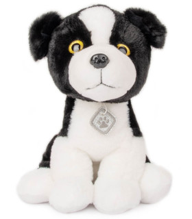 ПЛЮШЕНО КУЧЕ С МЕДАЛЬОН 35 СМ ЧЕРНО/КАФЯВО Amek toys