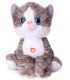 ПЛЮШЕНА КОТКА 30 СМ + ЗВУК СИВА/ОРАНЖЕВА Amek toys