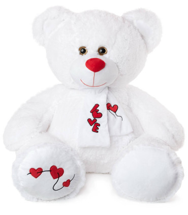 ПЛЮШЕНО МЕЧЕ С ШАЛ LOVE 80 СМ 2 ЦВЯТА Amek toys