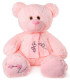 ПЛЮШЕНО МЕЧЕ С ШАЛ LOVE 80 СМ 2 ЦВЯТА Amek toys