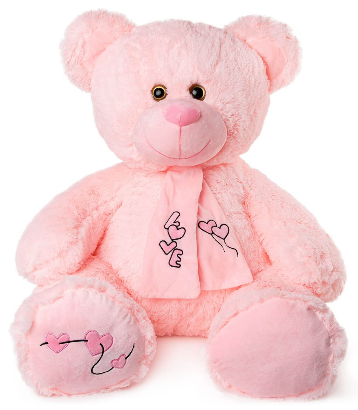 ПЛЮШЕНО МЕЧЕ С ШАЛ LOVE 80 СМ 2 ЦВЯТА Amek toys