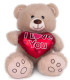 ПЛЮШЕНО МЕЧЕ СЪС СЪРЦЕ БЕЖОВО 24 СМ Amek toys