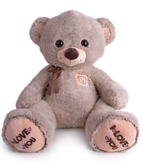 ПЛЮШЕНО МЕЧЕ МЕЛАНЖ 80 СМ КАФЯВО/СИВО Amek toys