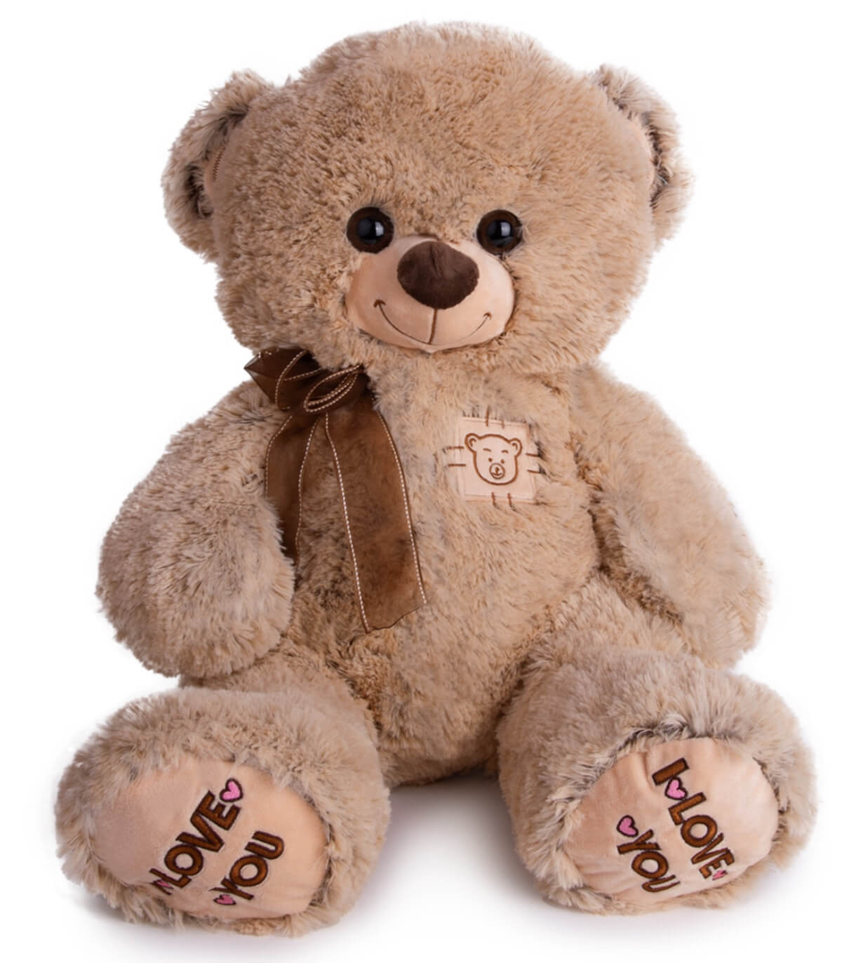 ПЛЮШЕНO МЕЧЕ МЕЛАНЖ 45 СМ СИВ/КАФЯВ Amek toys
