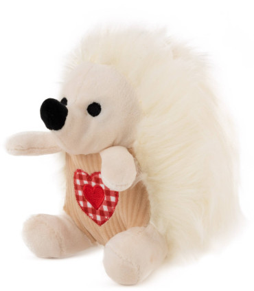 ПЛЮШЕН ТАРАЛЕЖ БЯЛ С БРОДИРАНО СЪРЦЕ 16 СМ Amek toys