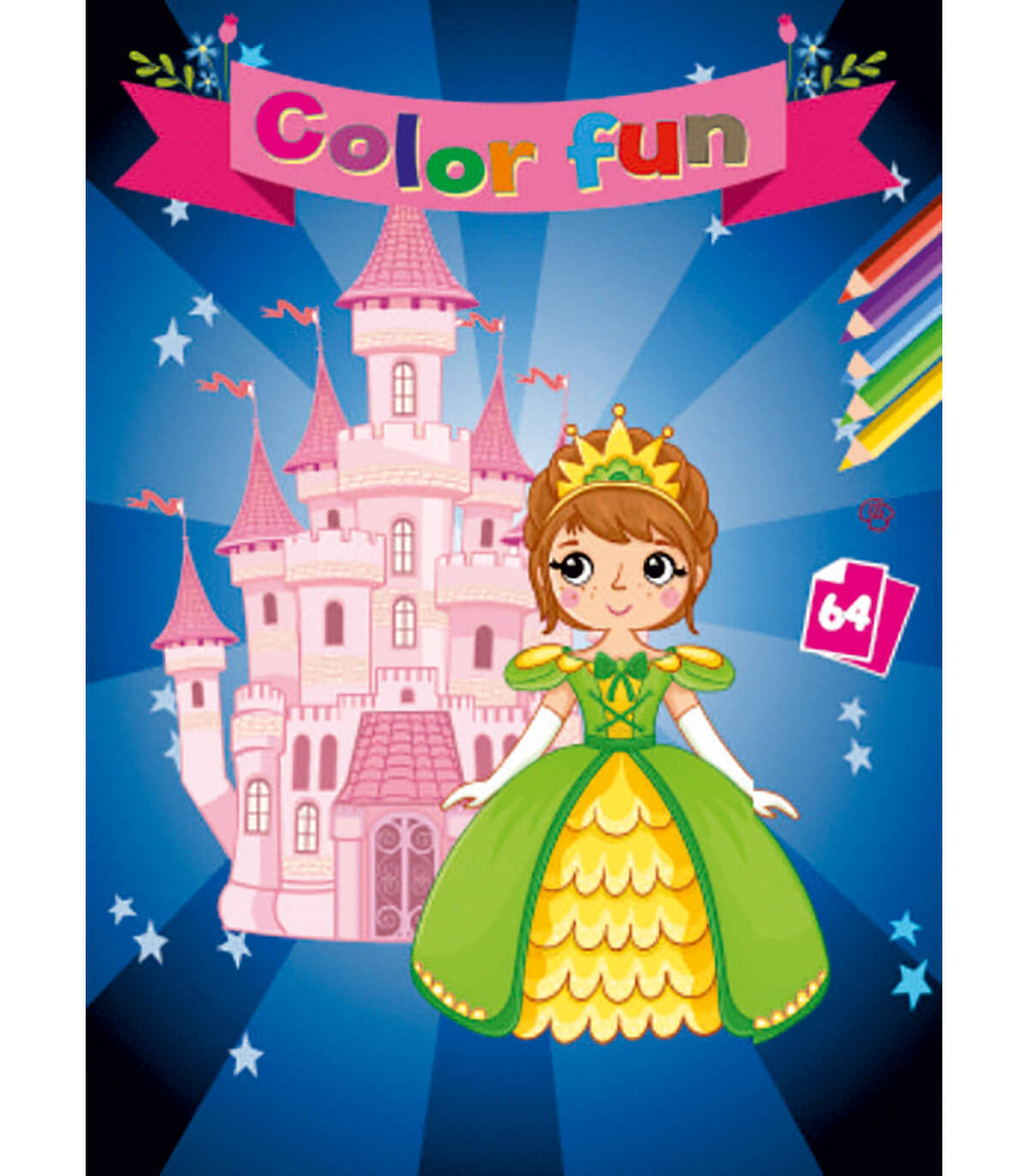 КНИЖКА ЗА ОЦВЕТЯВАНЕ ПРИНЦЕСИ COLOR FUN 64 СТР. 8 ВИДА Boek Specials Nederland bv