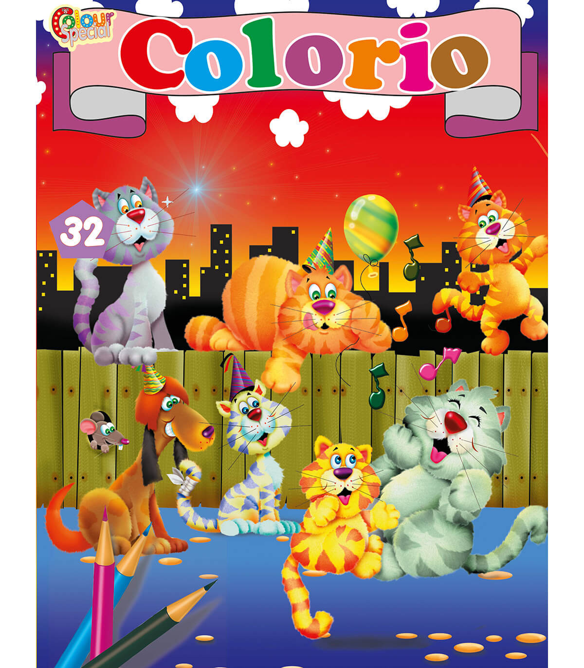 КНИЖКА ЗА ОЦВЕТЯВАНЕ COLORIO 32 СТР. 4 ВИДА Boek Specials Nederland bv