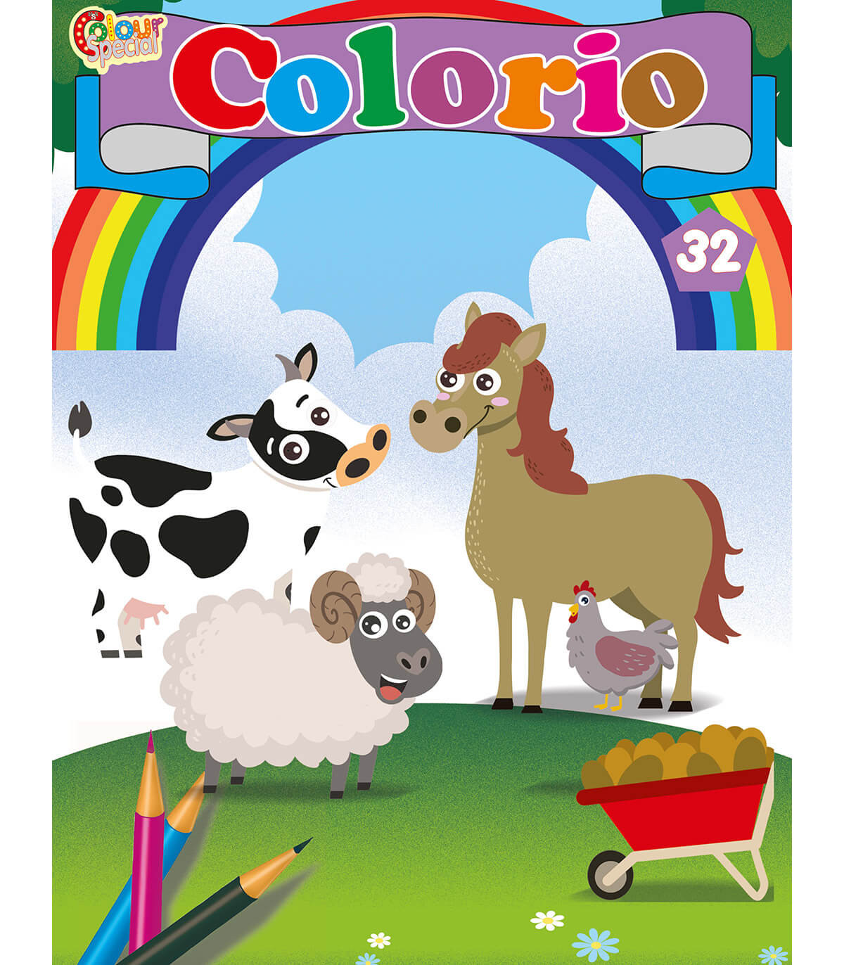 КНИЖКА ЗА ОЦВЕТЯВАНЕ COLORIO 32 СТР. 4 ВИДА Boek Specials Nederland bv