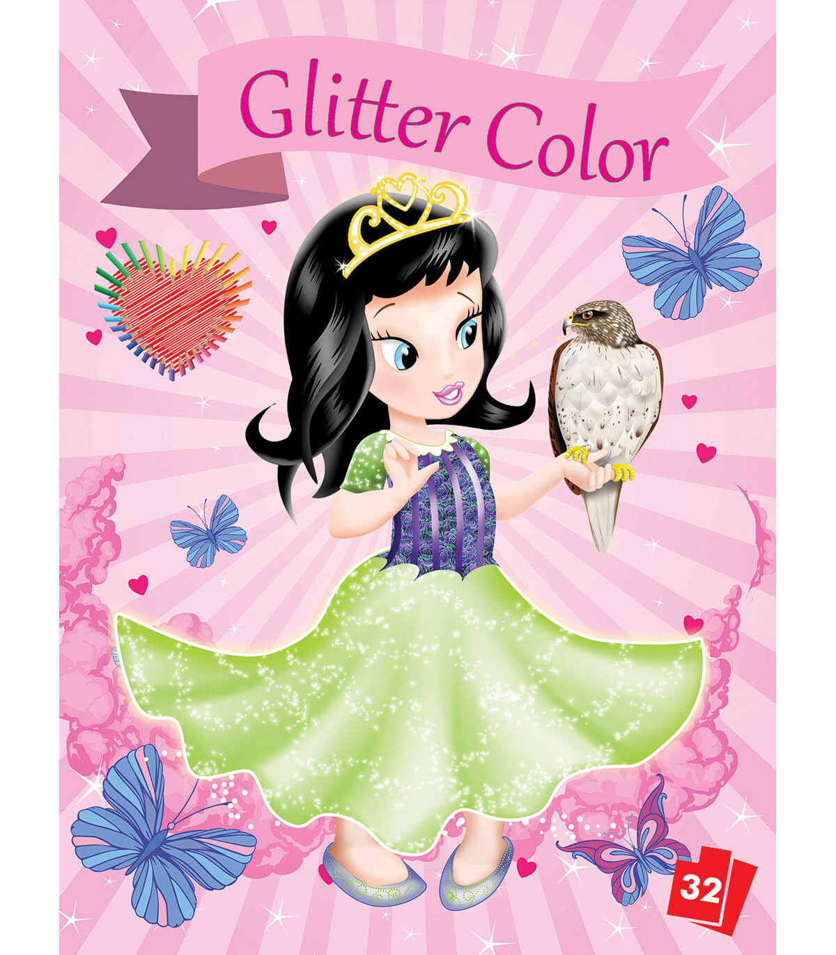 КНИЖКА ЗА ОЦВЕТЯВАНЕ GLITTER COLOR 32 СТР. 2 ВИДА Boek Specials Nederland bv