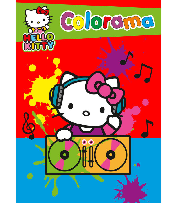 КНИЖКА ЗА ОЦВЕТЯВАНЕ HELLO KITTY COLORAMA 48 СТР. 2 ВИДА Boek Specials Nederland bv