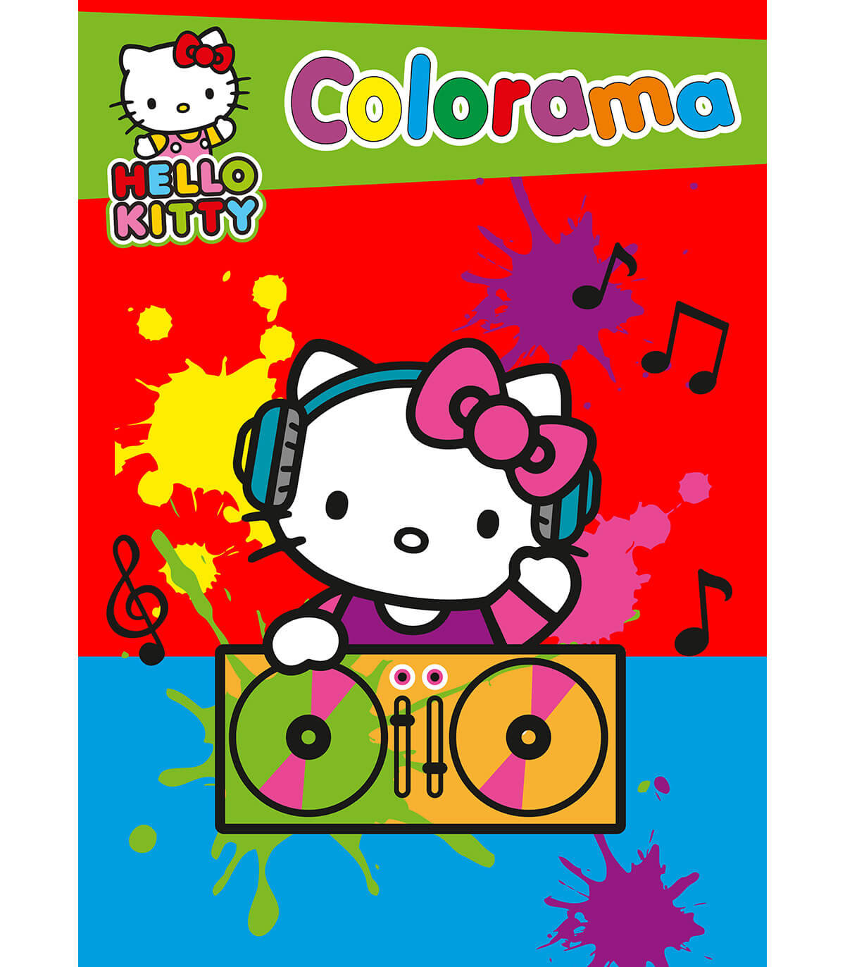 КНИЖКА ЗА ОЦВЕТЯВАНЕ HELLO KITTY COLORAMA 48 СТР. 2 ВИДА Boek Specials Nederland bv