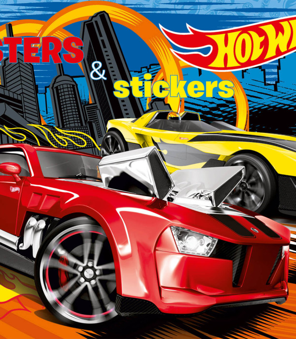 АЛБУМ КНИЖКА ЗА ОЦВЕТЯВАНЕ + СТИКЕРИ HOT WHEELS 32 СТР. 2 ВИДА Boek Specials Nederland bv