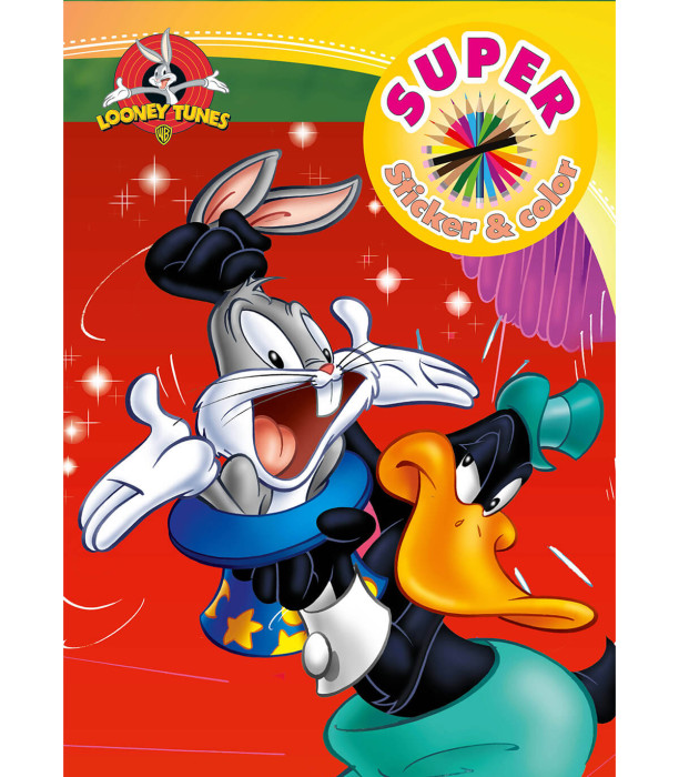 КНИЖКА ЗА ОЦВЕТЯВАНЕ + СТИКЕРИ WARNER BROS ГЕРОИ 32 СТР. 6 ВИДА Boek Specials Nederland bv