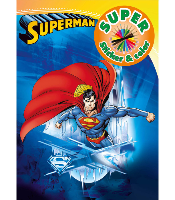 КНИЖКА ЗА ОЦВЕТЯВАНЕ + СТИКЕРИ WARNER BROS ГЕРОИ 32 СТР. 6 ВИДА Boek Specials Nederland bv